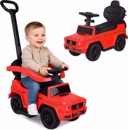 Porteur pour enfant Mercedes G-Class 2-en-1 avec poignée de poussée et sons