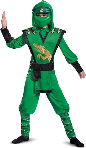 Authentic look of the green ninja Lloyd