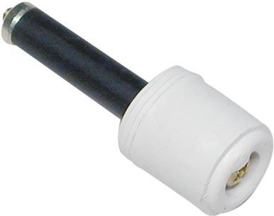 Door Stop Cylinder, White, Wall-Mounted (10 pcs)