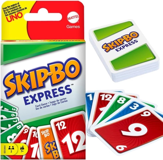 Mattel Skip-Bo Express – fast strategic card game