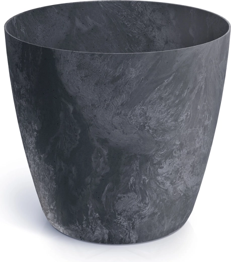 Bloempot met betoneffect, antraciet, diameter 17,8 cm