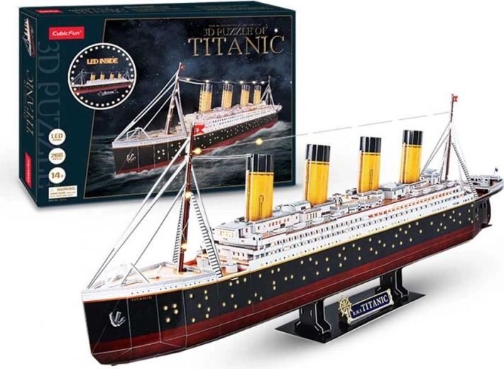 Puzzle 3D lumineux Titanic 266 pièces