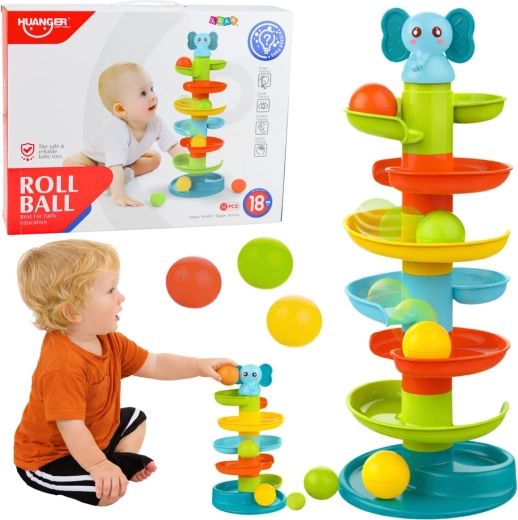 Sensory Ball Tower with Little Elephant