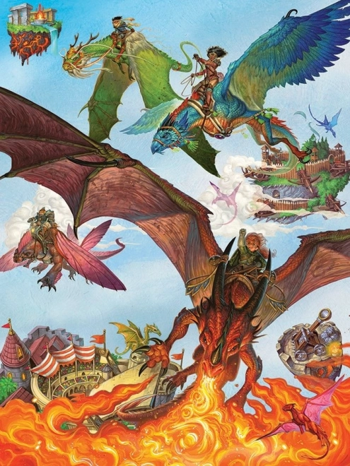 Family Puzzle Dragon Squadron 350 Pieces COBBLE HILL