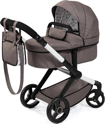 Poussette combinée pour poupées Bayer Xeo 2en1 grise