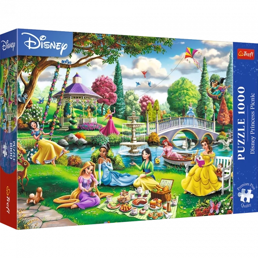 Premium 1000-piece puzzle – picnic with a DISNEY princess
