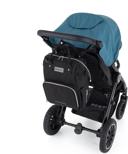 Easy stroller attachment and back comfort