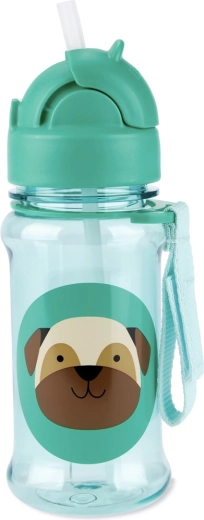 Bouteille Skip Hop Zoo en Tritan avec paille 355 ml Carlin