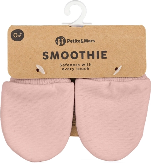 Petite&Mars baby mittens Smoothie delicate pink