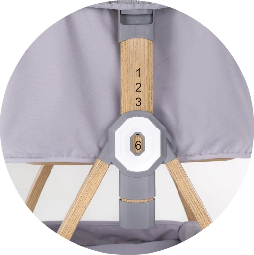Height adjustment, anti-reflux incline and easy moving