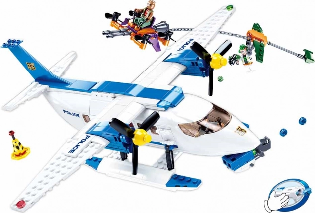 Hydravion de police Sluban avec voleurs – jeu de construction