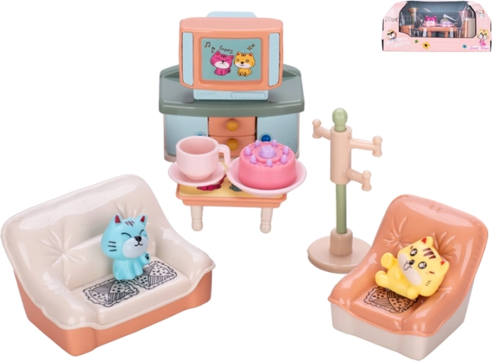 Ensemble maison des animaux avec figurine et accessoires