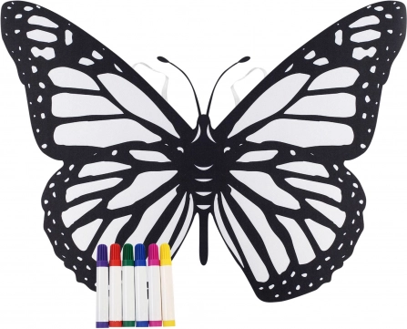 Vlindervleugels om in te kleuren – creatieve set voor kinderen