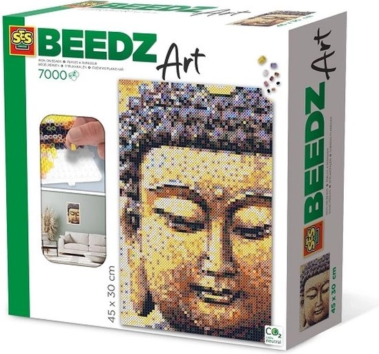 SES Creative Beedz Art perles à repasser Bouddha (7000 pcs)