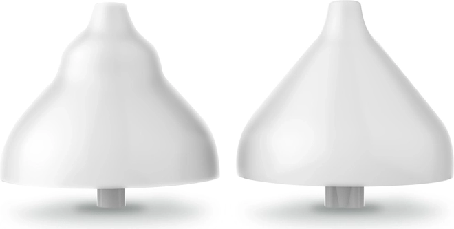 Zachte siliconen opzetstukken en eenvoudige reiniging