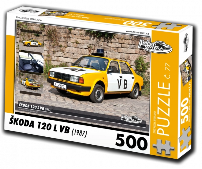 Puzzel Retro-auto’s Škoda 120 L VB (1987) – 500 stukjes