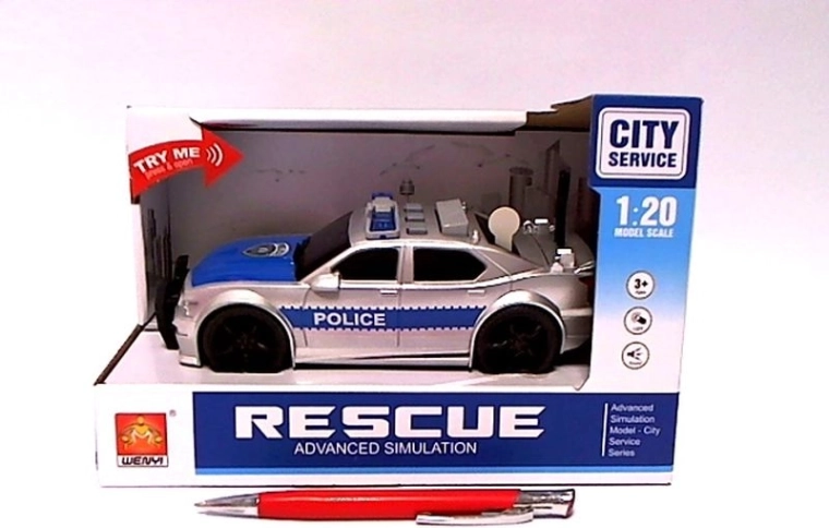 Police car with light and sound