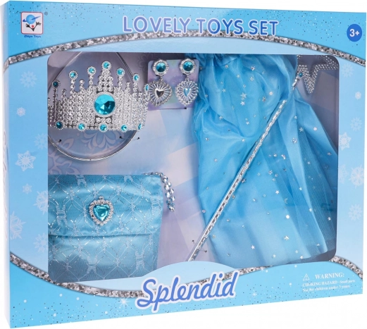 Set voor kleine prinses met jurk en accessoires