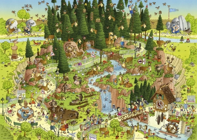 HEYE Puzzel Zotte ZOO: Tentoonstelling Zwarte Woud 1000 stukjes