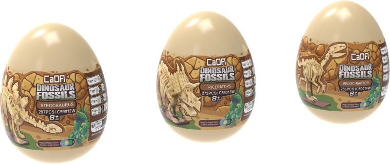 Three dinosaurs in one collection