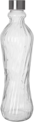 Bouteille en verre avec bouchon à vis en métal 0,98 l
