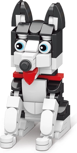 Mini Building Set Puppy – creative dog figurines for kids aged 6+