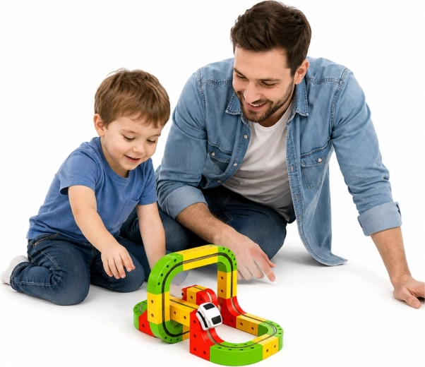 Colorful pieces and stable construction