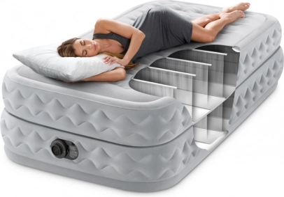 Dura-Beam Twin Air Bed with Integrated Pump