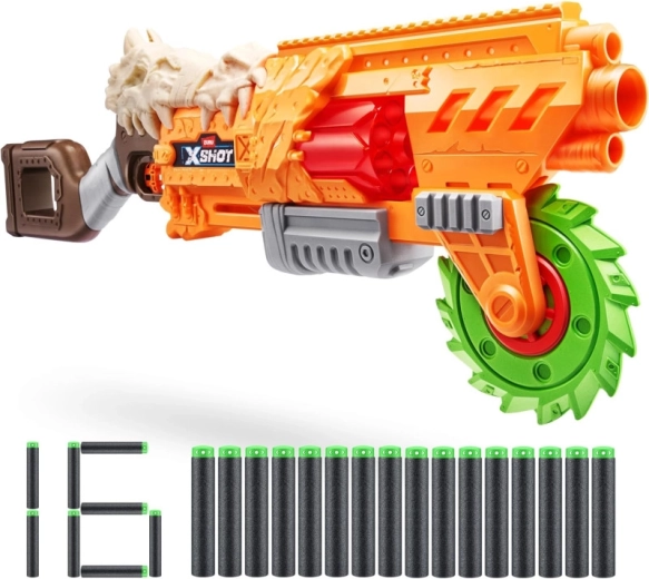 X-Shot Insanity Horrorfire blaster with 16 darts