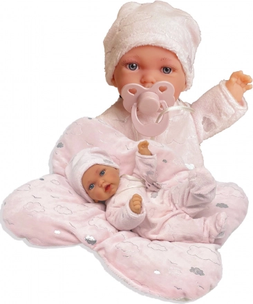 Poupée bébé réaliste avec fonction de mouvement et corps souple 27 cm