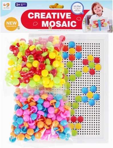 Mosaïque avec plateau et modèles pour enfants