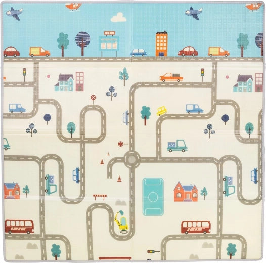 Chipolino tapis de jeu pour enfants Ville 142 × 142 cm