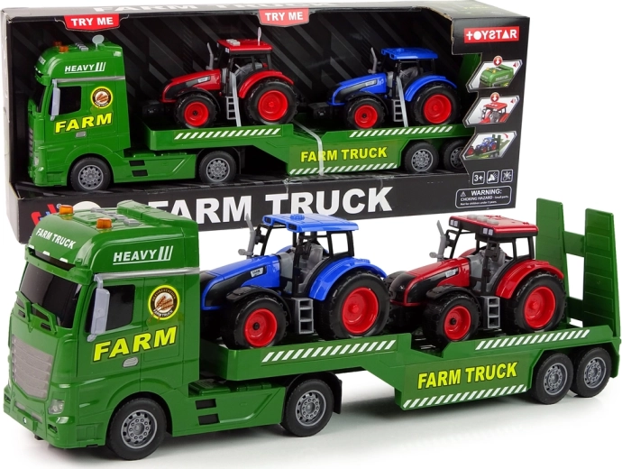 Set of Farm Trucks with Tractors with Sound and Lights