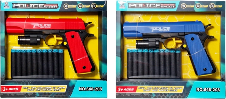 Pistolet pour enfants 2 en 1 à fléchettes en mousse et à eau