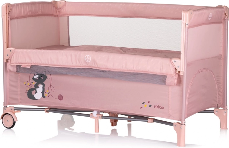 Travel Cot Chipolino Relax Pink Marshmallow