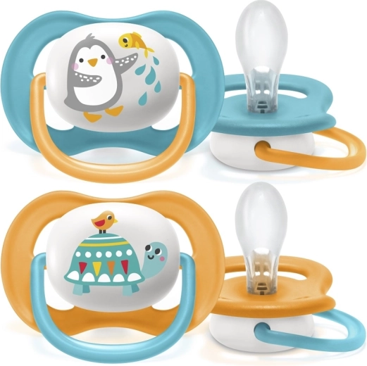 Philips Avent fopspeen Ultra Air diertjes 6–18 mnd, jongen, 2 st