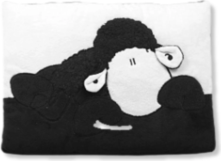 Black-and-white pillow SHEEPWORLD II