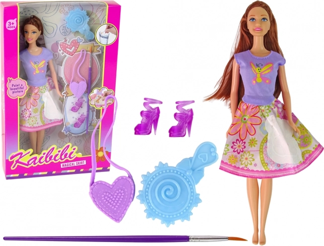 Doll with Long Hair for Painting Dresses – Painting