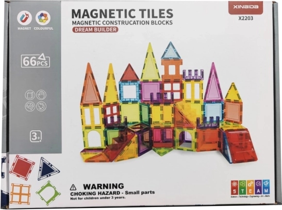 Jeu de construction magnétique pour petits constructeurs