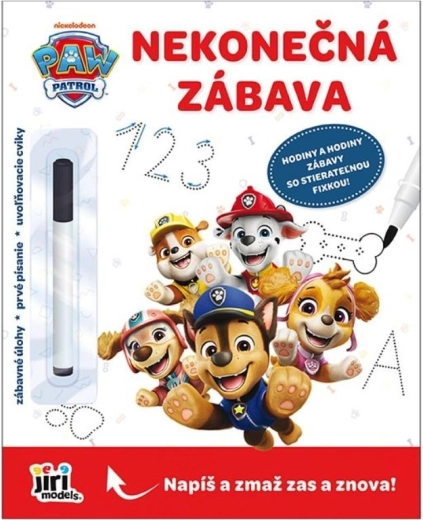 Paw Patrol wipe-clean creative workbook with marker