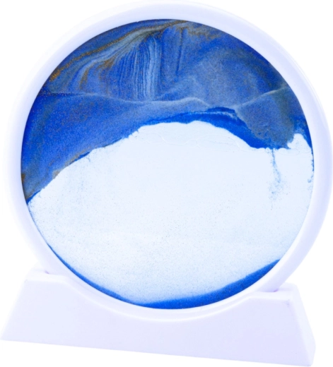 Soothing 3D effect with blue sand