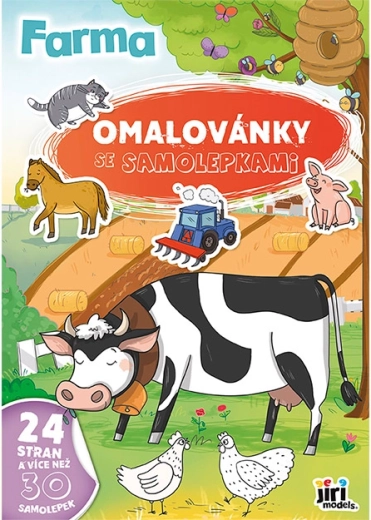 Kleurboek A4 met stickers – Boerderij