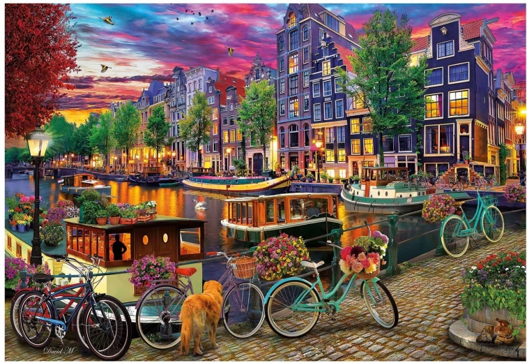 Educa Puzzle Bicycles in Amsterdam 6000 pieces