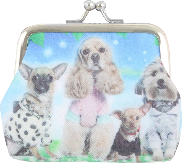 Children's Wallet with Dog Motif