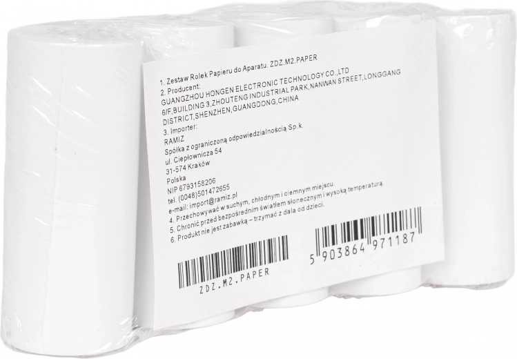 Lot de rouleaux de papier pour appareil photo instantané pour enfants (5 pcs)