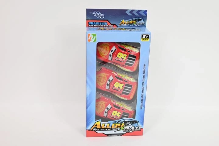 Set of Three Red Toy Cars