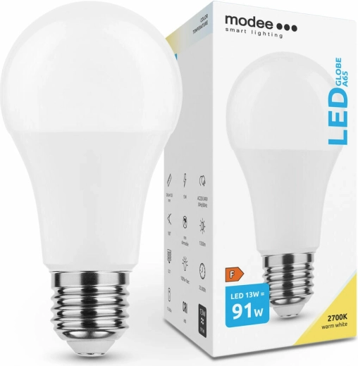 Modee Smart Lighting ampoule LED globe E27 13 W blanc chaud
