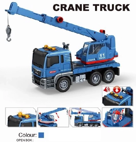 Power-driven crane 1:14 with light and sound
