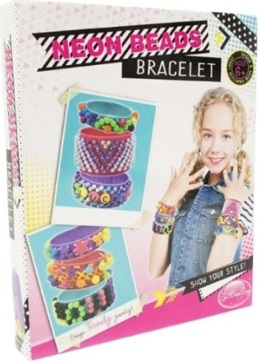 Creatieve set voor het maken van armbanden Neon Beads Bracelet