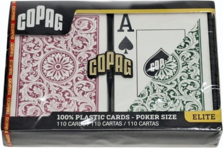Copag Elitte Jumbo speelkaarten voor poker – 2 decks